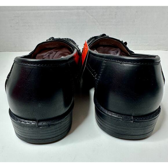 DEER STAGS Men's Herman Tassel Loafer Shoes Jet Black Size 9M NWT - Picture 6 of 8
